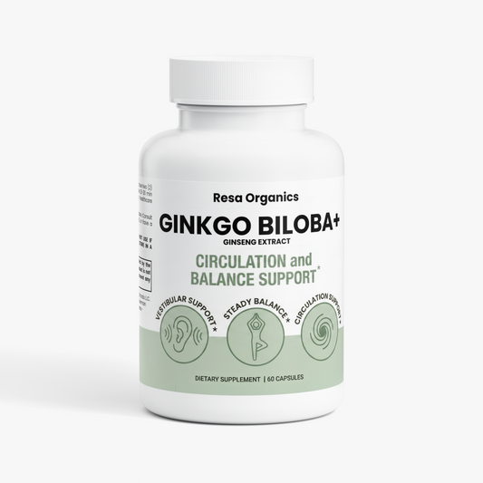 Resa Organics | Ginkgo Biloba + Ginseng Capsules