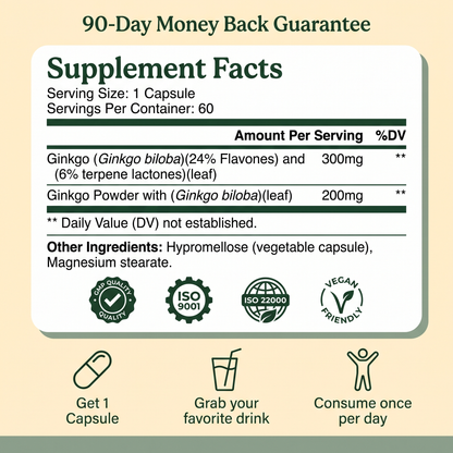 Resa Organics | Ginkgo Biloba Capsules