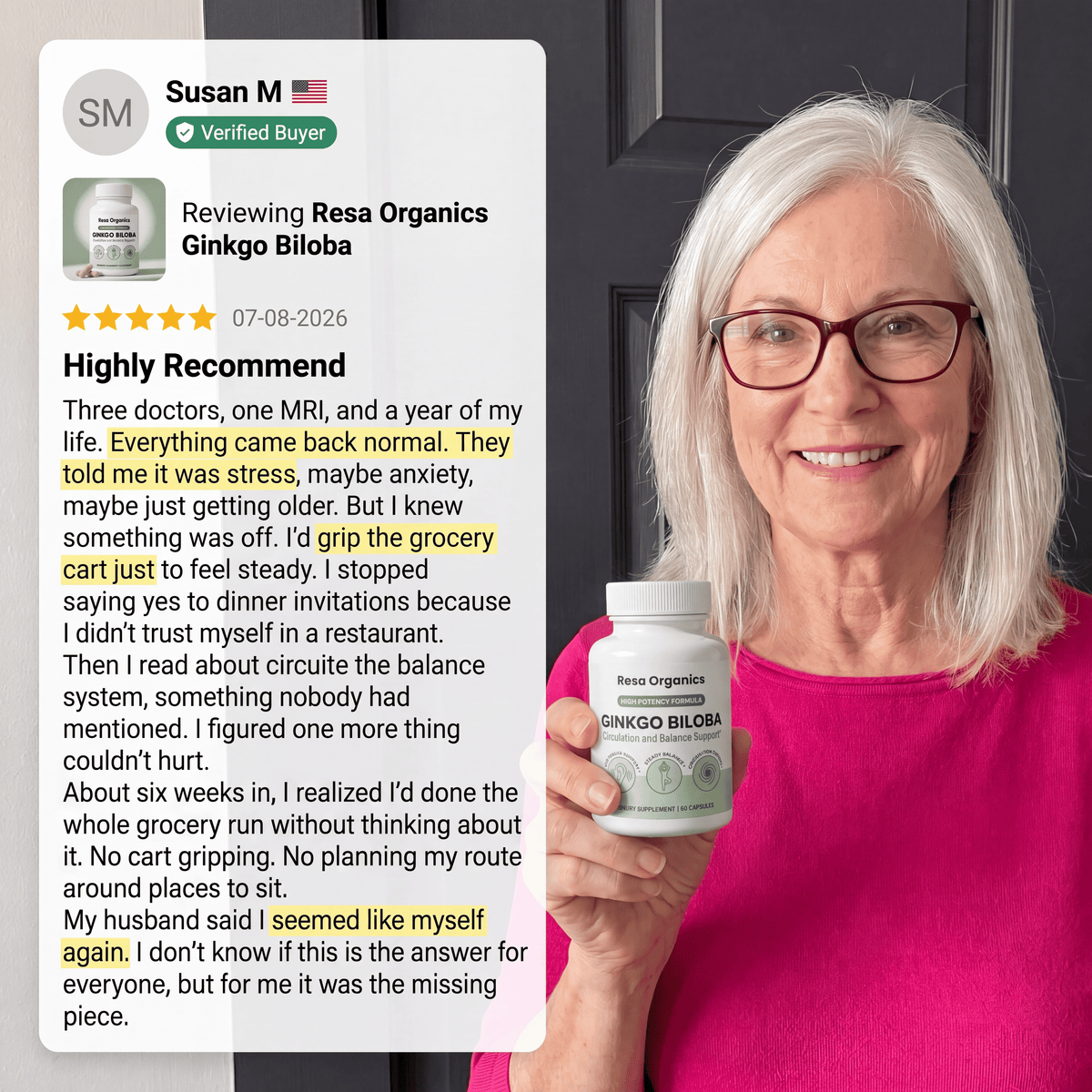 Resa Organics | Ginkgo Biloba Capsules